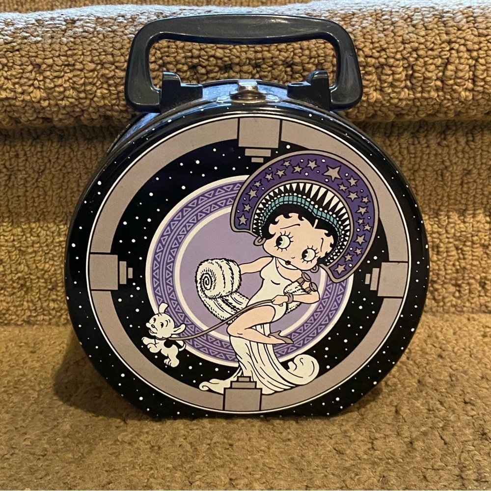 Vintage VANDOR Betty Boop 1998 Art Deco Collectible Tin Lunch Box